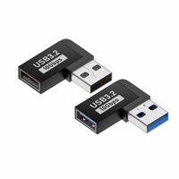USB 3.0 90 Derajat Adaptor USB Sudut Kanan USB Pria Wanita Untuk Laptop SSD Kabel Extender Hard Drive