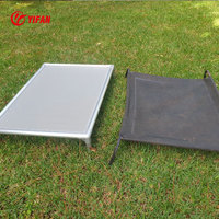 Lit de chien surélevé portable en aluminium, résistant aux intempéries et aux morsures, lit rafraîchissant pour animaux de compagnie, pour toutes les races, utilisation intérieure et extérieure