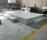 Scène de danse élégante et économique, décoration de toile de fond de mariage, plateforme de scène pour fête, scène en acrylique pour événement et décoration de mariage