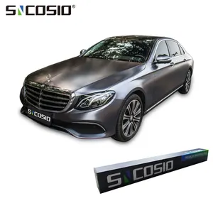 Sncosio 전자 필름 진한 회색 녹색 자동차 매트 자동차 랩 크롬 자동차 랩 용 숯 회색 포장지