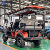Voiturette de golf électrique CAMP à 4 roues, homologuée pour la route, avec batterie au lithium 72V, 6 places, voiturette de golf de luxe