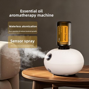 Mini Portable Rechargeable Aroma <b>Diffuser</b> Silent Sensor Home Use Plastic Device Waterless Essential <b>Oil</b> Machine for Pure Aroma - Product Image 2