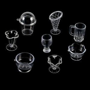 Miniatures de tasses à bière et coupes à glace pour maison de poupée, jouet alimentaire de simulation pour scène de cuisine miniature, accessoires pour poupées DIY - Product Image 1