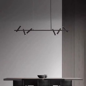 Tối Giản Đèn Chùm Màu Đen Kim Loại Treo Ánh Sáng Đồ Đạc Cho Phòng Ăn Nhà Bếp Phòng Ngủ Trang Trí Trong Nhà Ánh Sáng Mặt Dây Chuyền - Product Image 4