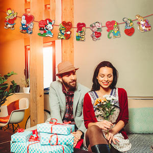 Bandera <span class=keywords><strong>de</strong></span> amor retro del día <span class=keywords><strong>de</strong></span> San Valentín para decoración <span class=keywords><strong>de</strong></span> escenas <span class=keywords><strong>de</strong></span> fiesta suministros <span class=keywords><strong>de</strong></span> decoración <span class=keywords><strong>de</strong></span> pasteles - Product Image 1