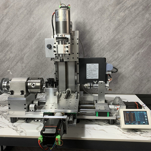 เครื่องกลึงซีเอ็นซีขนาดเล็กสำหรับใช้ในบ้าน พร้อมมอเตอร์เซอร์โวในตัว รองรับการประกอบด้วยมือ งานกลึงละเอียด งานกัด และงานเจาะ แบบมัลติฟังก์ชั่น - Product Image 1