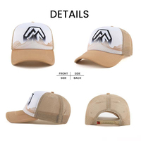 Fabricación Profesional de Gorras Trucker de Espuma para Hombre con Logotipo Bordado Personalizado, Gorras Trucker con Cierre a Presión y Malla, Gorras Trucker con Estampado Premium