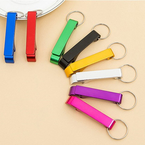 Hoge Kwaliteit Aluminium Eenvoudige Sleutelhanger Bierflesopener Sleutelhanger Wijnopener Draagbare Kleurentool Kan Worden Aangepast Logo - Product Image 6
