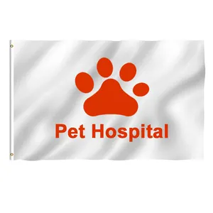 Outdoor decorative flying flag custom pet hospital event special flag wholesale