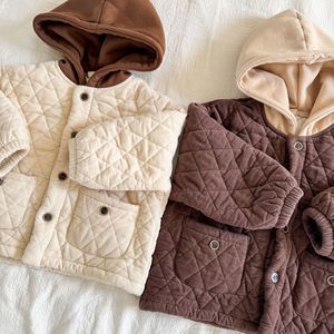 1 Pcs Custom Tag Corduroy Autumn <strong>Winter</strong> Infant <strong>Toddler</strong> Children Boys Girls Clothes Kids Neutral Bomber <strong>Jacket</strong> - Product Image 3