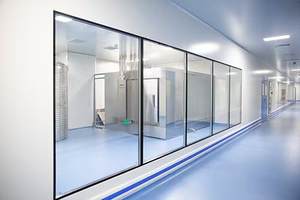 Venta directa de fábrica de ventanas de purificación de sala limpia de aleación de aluminio con pantalla magnética insonorizada para talleres de alimentos médicos - Product Image 6