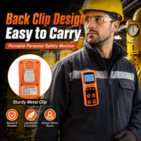 Détecteur 4-en-1 Aikesi ADKS-4 H2/SO2/CO/Explosifs, alarme par vibration+son+lumière, rechargeable, capteur DDS personnalisé, écran LCD portable