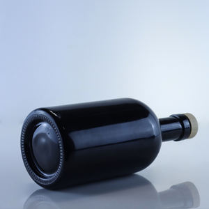 Bouteille d'alcool en verre <span class=keywords><strong>noir</strong></span> vaporisateur de 750 ml, bouteille en verre de <span class=keywords><strong>Vodka</strong></span> de 1 L, bouteilles de Gin rondes en verre avec bouchon - Product Image 4