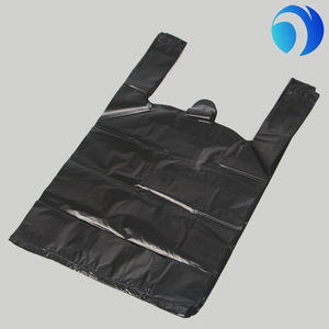 ถุงใส่อาหาร HDPE แบบเสื้อยืด PLA PBAT ถุงช้อปปิ้งซุปเปอร์มาร์เก็ต ถุงใส่ผักผลไม้  รับพิมพ์สีตามสั่ง - Product Image 3