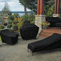 Housse de table de patio en Oxford 420D de qualité supérieure, imperméable, coupe-vent, anti-poussière, résistante aux UV, protection pour table d'appoint de jardin extérieur et foyer