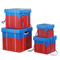Boîte cadeau d'anniversaire créative personnalisée avec doublure en éponge et paquet cadeau de collation en carton ondulé boîte cadeau de jeu Airdrop