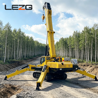 Grue araignée pour l'installation de maisons préfabriquées, capacité de levage de 2 tonnes à 6 tonnes, rayon de levage flexible pour bâtiments modulaires