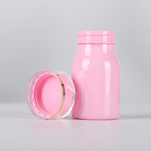 Customized Pink Black Capsule Bottle Pharmaceutical Packaging PET <b>Plastic</b> Bottle Pill <b>Jar</b> For Health Products With CRC Screw Cap - Product Image 6