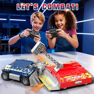 Ensemble <span class=keywords><strong>de</strong></span> robots <span class=keywords><strong>de</strong></span> <span class=keywords><strong>combat</strong></span> télécommandés 2,4 GHz 8CH, 2 pièces, arène <span class=keywords><strong>de</strong></span> <span class=keywords><strong>combat</strong></span> 4 roues motrices avec marteau et rouleau pour enfants et adultes, jeu <span class=keywords><strong>de</strong></span> compétition - Product Image 5