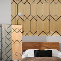 Kasaro Panneaux insonorisants fermés modernes pour l'intérieur Panneaux muraux acoustiques sculptés en grain de bois 3D pour la décoration intérieure