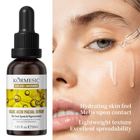 Sérum Visage Liquide 40ml avec Peptides, Vitamine B5, Beurre de Karité, Niacinamide et Acide Kojique - Hydratant et Éclaircissant