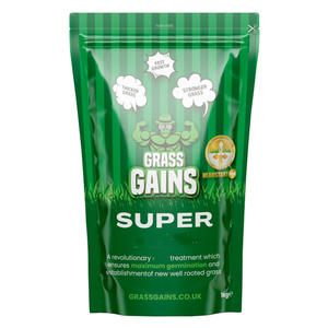 Gazon Premium à Croissance Rapide, Sachet de 1KG, Ryegrass Perennial/Fescue Rouge Grimpante, Traitement Headstart Gold pour Pots de Fleurs et Jardinières - Product Image 1