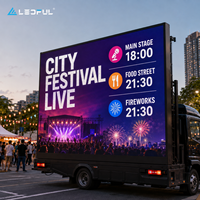 Grand écran LED monté sur camion événementiel P4 pour écran d'événement urbain mobile avec publicité extérieure mobile à installation fixe
