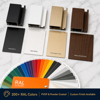Perfil Delgado para Puerta de Vidrio de Cocina |   Certificado por SGS ISO |   Revestimiento Resistente al Aceite para Interiores Modernos del Hogar