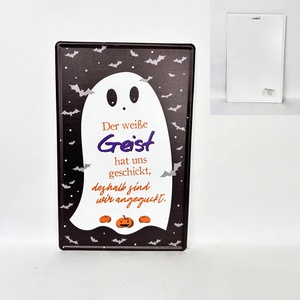 Letreros Metálicos Pintados de <span class=keywords><strong>Halloween</strong></span>, Impresiones Variadas en Lámina, Venta al por Mayor, Decoración de Pared para Bares y Garajes, Divertidos, Retro, Vintage - Product Image 3