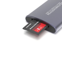 Lector de Tarjetas Multifuncional USB Privado de Alta Velocidad, Compatible con Tarjetas CF, SD y TF, Seis en Uno para Computadora y Teléfono Móvil