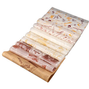 10 papiers d'emballage biodégradables pour Hamburger et Deli, emballage de naturels, résistant à la graisse, pour emballage d'aliments - Product Image 1