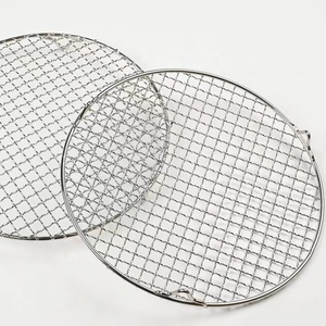 गैर-स्टिक 304 स्टेनलेस स्टील बारबेक्यू रेस्तरां मछली ग्रिलिंग जाल खाना पकाने के लिए हैंडल के साथ हैंडल - Product Image 5