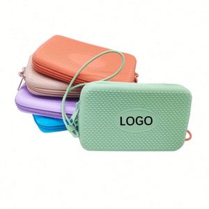 Sac de maquillage en silicone écologique à suspendre, pliable, motif bonbons, avec fermeture éclair, idéal pour les voyages - Grande Vente - Product Image 4