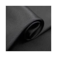 Howmay kain sutra Satin berat 30m/M 43 "114cm hitam 100% sutra tipis polos untuk gaun malam gaun pernikahan gaun tirai