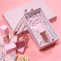 Coffret Cadeau Rose Maquillage Lèvres Personnalisé : Kit Crayon à Lèvres et Gloss Hydratant Haute Pigmentation Brillant – Marque Privée