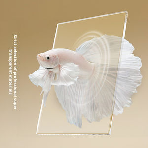 Acuario de pecera de plástico rectangular moderno para decoración de oficina <span class=keywords><strong>con</strong></span> servicios de fabricación de Bettas y Guppies incluidos - Product Image 6