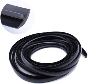 شريط بلاستيكي مزخرف بحافة على شكل حرف T, شريط من البلاستيك المطاطي لحافة على شكل حرف T ، شريط تشكيل على شكل حرف T بفتحات على شكل حرف T من البولي فينيل كلوريد - Product Image 6