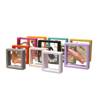 Bán buôn packbloom trong suốt PE phim in hộp treo đơn giản vuông trắng đen nhựa đa-kích thước bao bì đồ trang sức - Product Image 1