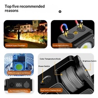 Mini lampe de camping portable, lampe de table 3500LM, lumière d'urgence rechargeable, lampe torche à intensité variable en continu pour le camping et la randonnée