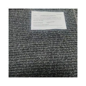 20% tissus de laine gris laine grossière/cachemire mélangé tissu-manteau d'hiver respirant - Product Image 3