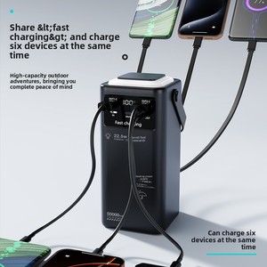 พาวเวอร์แบ<span class=keywords><strong>ง</strong></span>ค์พลาสติกขนาดใหญ่ ความจุ 160000mAh สำหรับใช้งานกลางแจ้ง พร้อมสายชาร์จในตัว ชาร์จเร็ว สำหรับไฟแคมป์ปิ้<span class=keywords><strong>ง</strong></span>และใช้<span class=keywords><strong>ง</strong></span>านกับมือถือ - Product Image 3