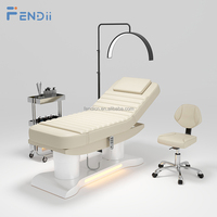 Mobilier de salon de beauté, lit spa électrique professionnel de luxe avec cils réglables, table de massage
