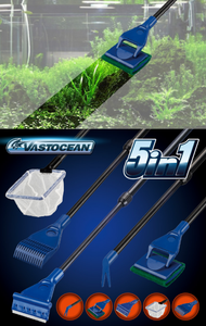 Juego de 5 Herramientas de Limpieza para Acuarios Rectangulares Ecológicas, Pinza de Pesca de Plástico, Cuchillo para Raspar <span class=keywords><strong>Algas</strong></span>, Bolsas para Cocina y Dormitorio - Product Image 4