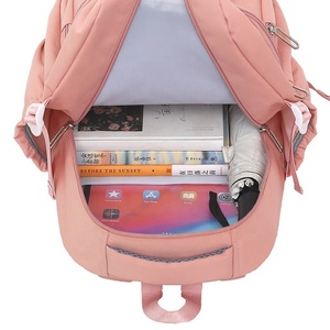 Mochila HAIBOWY Antidesgaste para Estudiantes, Hombres y Mujeres, Diseño Casual, Ideal para <span class=keywords><strong>Viajes</strong></span> Cortos, Tela de Poliéster y Algodón - Product Image 4