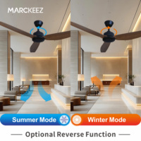 Ventilateur de ventilation commercial Marckeez 220V, pales en ABS, 52 pouces, design silencieux et économe en énergie, moteur BLDC, utilisation domestique et hôtelière
