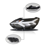 OEM 260107920R 260601750R Phare avant LED complet en plastique 6000K avec cadre noir pour SanderoIII Jogger Facelift 2021-2024