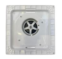 Ventilateur d'extraction à économie d'énergie avec lumière LED, faible bruit, clapet anti-retour, pour salle de bain et cuisine