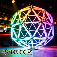 Tira de Luz LED de Neón Flexible RGB DMX de 40 mm y 360 Grados, IP66 Impermeable, Iluminación Lineal Flexible para Decoración de Escenarios y Eventos
