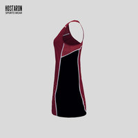 HOSTARON individuelles Sublimations-Jekleid einfarbiges Netballkleid Pickleball-Tennisuniform Netballuniformkleid individuelles Netballkleid
