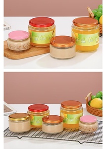 Frascos de vidrio transparente personalizados de 350ml con tapas TW negras, mantequilla de maní vacíos para contenedores de almacenamiento, salsa de tomate y chile picante - Product Image 6